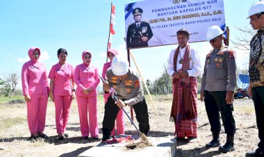 Kapolda-NTT-Resmikan-Pembangunan-Sumur-Bor-dan-Bagikan-Peralatan-Sekolah-di-Polsek-Tasifeto-Barat
