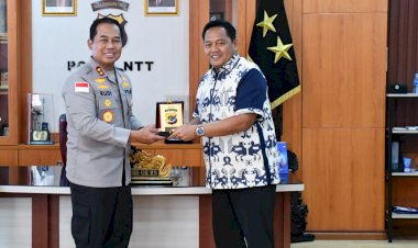 Kapolda-NTT-Sambut-Kepala-BPK-RI-NTT,-Sepakat-Awasi-Anggaran-Demi-Kesejahteraan-Masyarakat