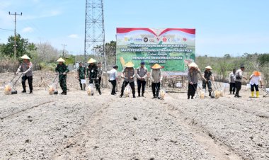 Dari-Timur,-Harapan-untuk-Semua:-Kapolda-NTT-Pimpin-Penanaman-Jagung-Serentak-Menuju-Lumbung-Pangan-Nasional
