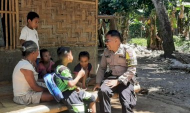 Sisi-Lain-Polisi,-Sentuhan-Hati-Sang-Bhayangkara:-Bripka-Antonius-Frans-Ubah-Wajah-Desa-Petleng-Jadi-Kampung-Damai
