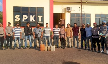 Polres-Nagekeo-Gelar-Razia-Miras-Lokal,-Amankan-Puluhan-Liter-Moke-di-Kecamatan-Wolowae