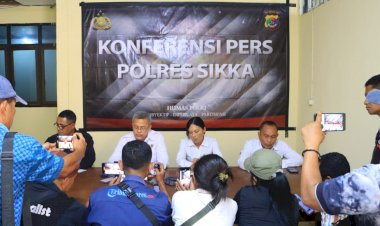 Konferensi-Pers-Polres-Sikka:-Kasus-Persetubuhan-dan-Penganiayaan-Anak-Diungkap,-Proses-Hukum-Dipastikan-Transparan