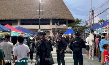 Personel-Ops-Ketupat-Turangga-2026-Amankan-Lokasi-Penjualan-Takjil-di-Kota-Kupang