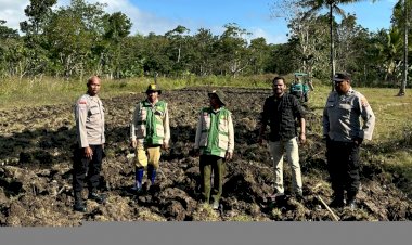 Dukung-Percepatan-Swasembada-Bawang-Putih,-Polda-NTT-Bersama-Poktan-Siapkan-Lahan-di-Malaka