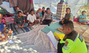 Polisi-Mediasi-Kecelakaan-Lalu-Lintas-Libatkan-Anggota-Polri-di-Manggarai,-Berakhir-Damai-Kekeluargaan