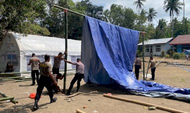 Polres-Ende-Dirikan-Tenda-Darurat,-Pastikan-Anak-anak-SDK-Pu'ubheto-Tetap-Bisa-Belajar