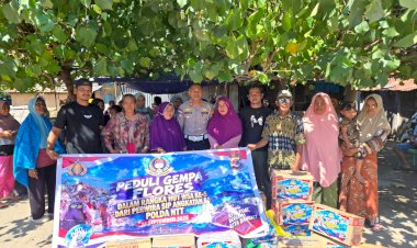 Lima-Tahun-Mengabdi,-SIP-Angkatan-50-WSA-Polda-NTT-Rayakan-HUT-dengan-Berbagi-untuk-Penyintas-Gempa-Nagekeo