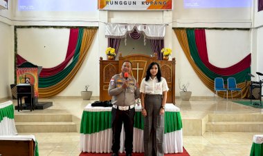 Minggu-Kasih-di-Gereja-GBKP-Runggun-Liliba,-Dirlantas-Polda-NTT-Perkuat-Kedekatan-dengan-Jemaat