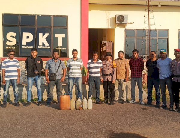 Polres Nagekeo Gelar Razia Miras Lokal, Amankan Puluhan Liter Moke di Kecamatan Wolowae