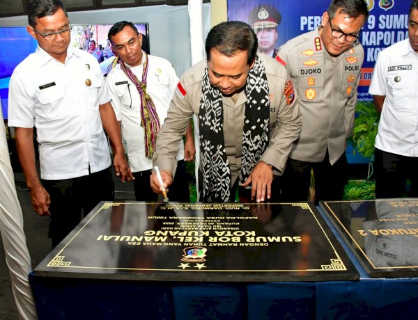 Wujud Kepedulian, Kapolda NTT Resmikan 9 Titik Sumur Bor dan Pos Kamling Nusantara di Kota Kupang