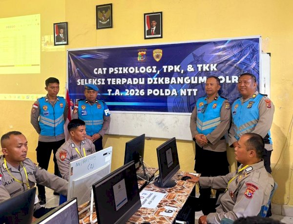 Polda NTT Gelar Uji CAT Psikologi Seleksi SIP Dikreg Ke 55 dan 56 T.A. 2026, 121 Orang Memenuhi Syarat ke Tahapan Selanjutnya