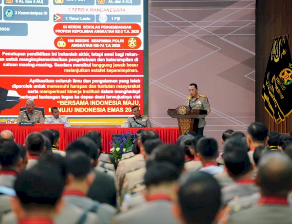 Kapolri Pimpin Penutupan Pendidikan Sespim Polri Tahun Ajaran 2025 di Lemdiklat Polri
