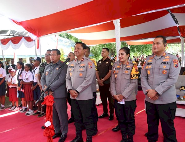 Perkuat Layanan Polri dalam Pemenuhan Gizi Anak, Wakapolda NTT Hadiri Ground Breaking SPPG 3T di TTU