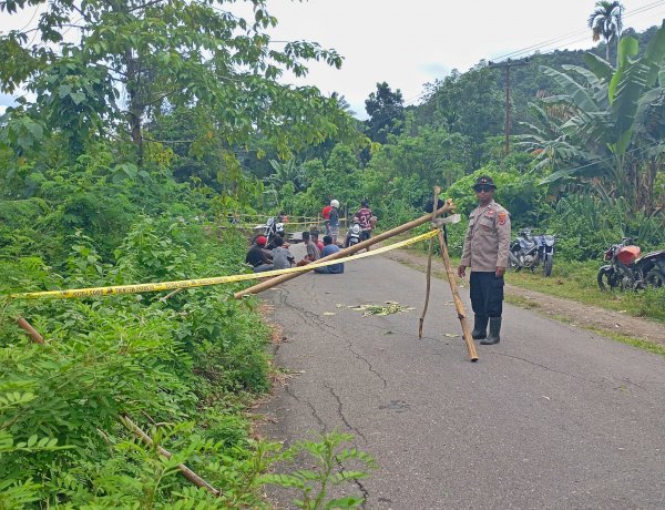 Polda NTT Imbau Warga Waspada Cuaca Ekstrem, Bahu Jalan Trans Utara Ende Terkikis Air