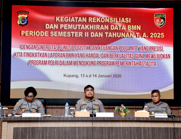 Polda NTT Gelar Rekonsiliasi dan Pemutakhiran Data BMN Semester II dan Tahunan T.A. 2025