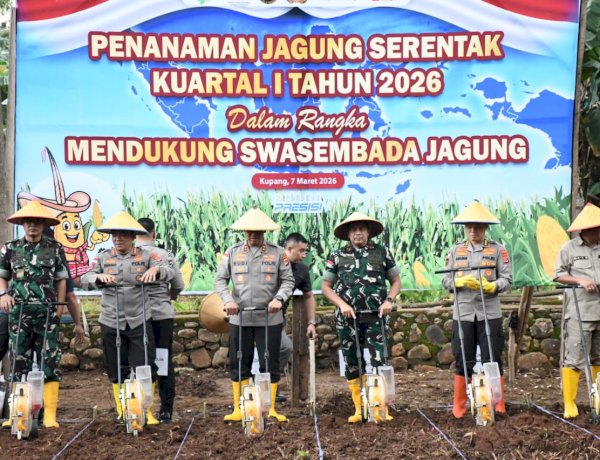 Dukung Asta Cita Presiden RI, Polda NTT Perluas Akselerasi Swasembada Pangan: Targetkan 10.000 Hektar Lahan dan Produktivitas 5 Ton per Hektar