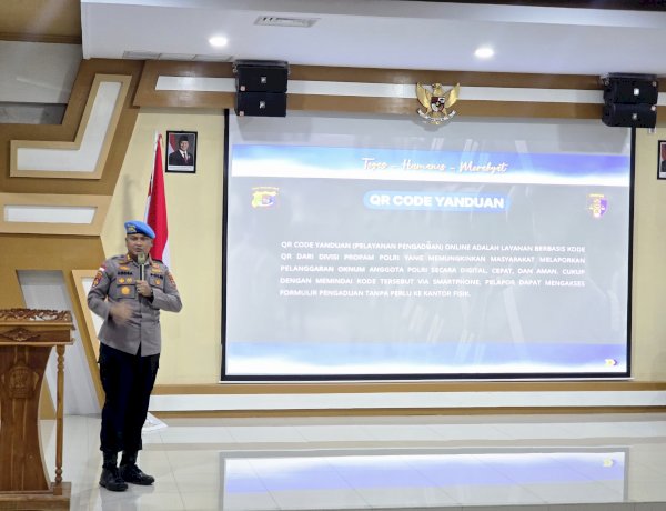Kabidpropam Polda NTT Sosialisasikan QR Code Yanduan Online kepada Mahasiswa Unwira Kupang