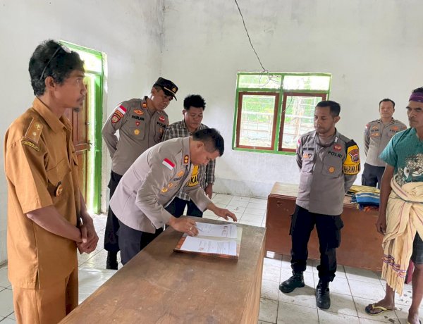 Usai Penanda Tanganan Hibah Tanah, Pospol Umbu Ratu Nggay Tengah Siap Dibangun
