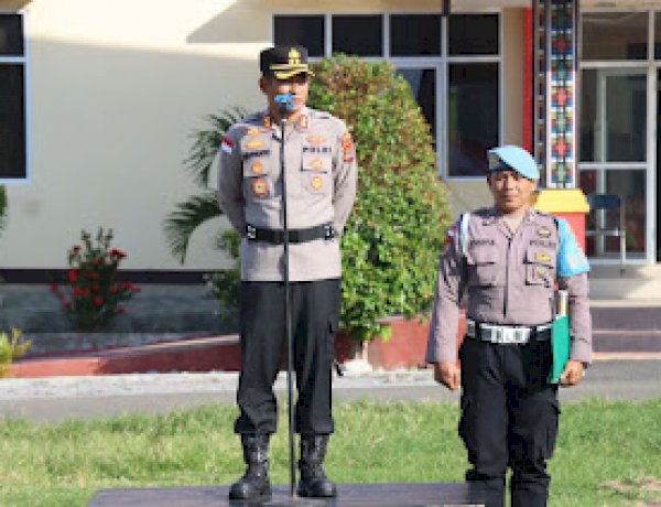 Kapolres Manggarai Timur Tegaskan Zero Tolerance, Pelanggaran Anggota Terancam PTDH