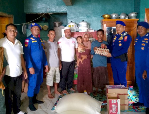 Polres Manggarai Barat Beri Dukungan Moril untuk Nelayan Pulau Papagarang yang Selamat dari Musibah Laut