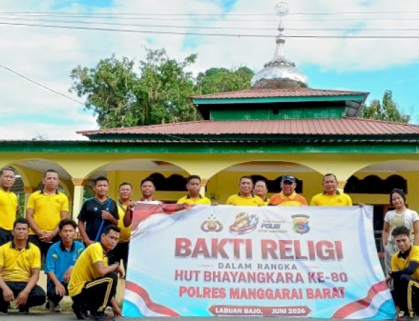 Sambut Hari Bhayangkara ke-80, Polres Manggarai Barat Perkuat Toleransi Lewat Bakti Religi Lintas Agama