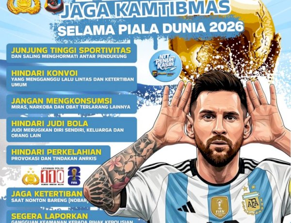 Sambut Piala Dunia 2026, Polres Manggarai Barat Ajak Warga Jaga Kamtibmas dan Junjung Sportivitas
