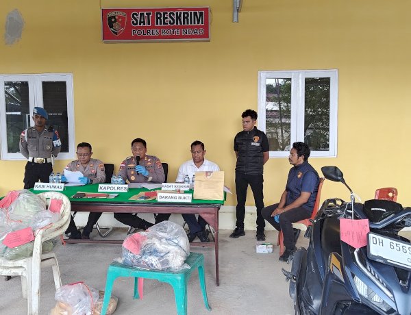 Polres Rote Ndao Berhasil Ungkap Kasus Pembunuhan Mayat di Pantai Ingguhun, Lima Tersangka Ditetapkan