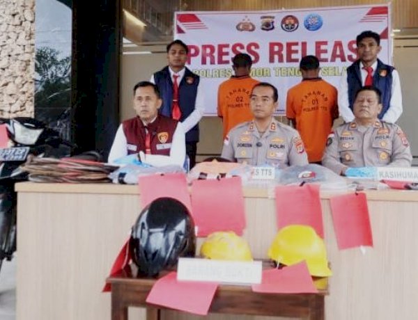Polres TTS Ungkap Pencurian Kabel PLN, Dua Pelaku Diamankan; Polda NTT Tegaskan Lindungi Aset Publik