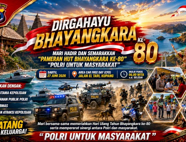 Polda NTT Ajak Masyarakat Meriahkan Pameran HUT ke-80 Bhayangkara di Kupang