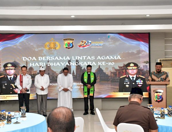 Doa Bersama Lintas Agama, Polda NTT Perkuat Sinergi dan Memohon Berkah Pengabdian Menjelang Hari Bhayangkara ke-80