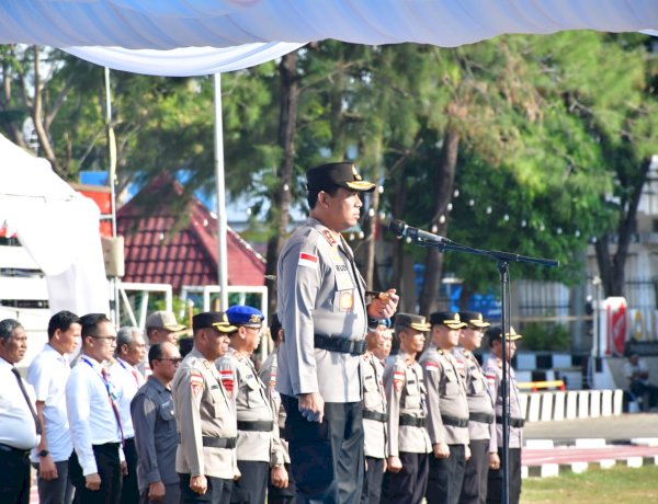 Apresiasi Dedikasi Personel, Kapolda NTT Pimpin Korps Raport Kenaikan Pangkat 1.064 Anggota