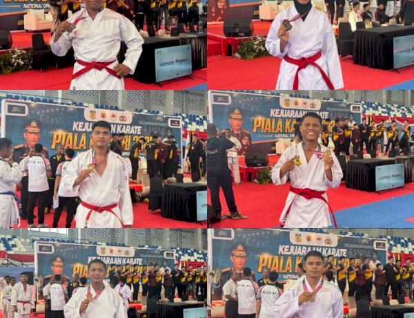 Tim Karate Polda NTT Torehkan Prestasi Gemilang pada Kejurnas Open Turnamen Karate Kapolri Cup 2026