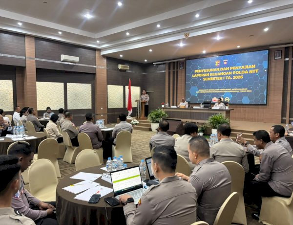 Bidkeu Polda NTT Gelar Rekonsiliasi Penyusunan Laporan Keuangan Semester I TA 2026, Perkuat Komitmen Pertahankan Opini WTP