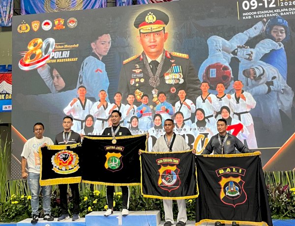 Hari Kedua Kejurnas Taekwondo Kapolri Cup VII, Atlet Polda NTT Raih Medali Perunggu