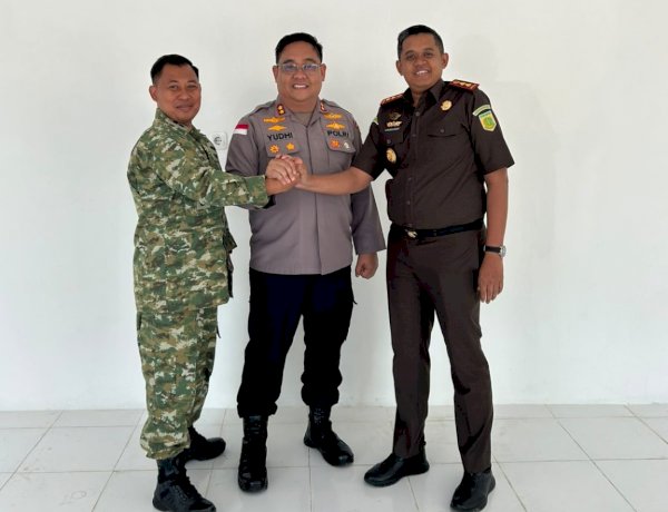 Perkuat Sinergitas Tiga Pilar, Kapolres Ende Gelar Diskusi Santai Bersama Dandim dan Kajari