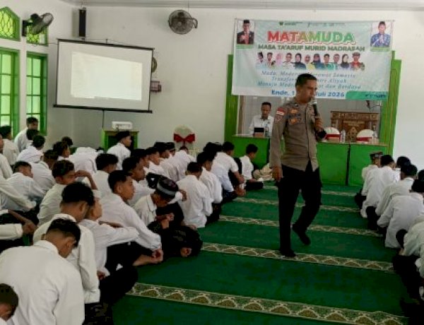 Polres Ende Bentengi 313 Siswa Baru MAN Ende dari Bahaya Narkoba, Tanamkan Kesadaran Sejak Hari Pertama Sekolah