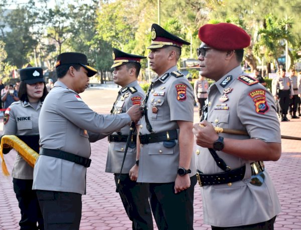 Polda NTT Gelar Upacara Serah Terima dan Pelantikan Pejabat Utama serta Kapolres Jajaran