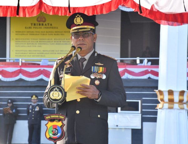 Dirresnarkoba Polda NTT Pimpin Upacara HUT ke-81 Kemerdekaan RI, Tekankan Makna Kemerdekaan di Tengah Bencana Flores