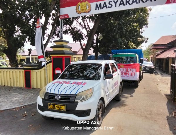 Polri Peduli Bencana, Bantuan Logistik Dikirim dari Manggarai Barat untuk Warga Terdampak Gempa Flores