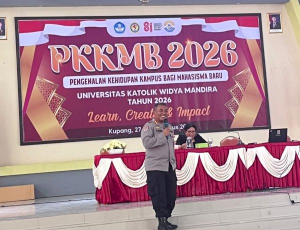 Polda NTT Dorong Mahasiswa Unwira Jadi Generasi Muda Bebas Narkoba, Anti Bullying dan Berwawasan Kebangsaan