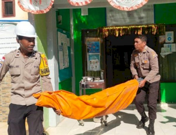 Bahu-Membahu untuk Masyarakat, Polres Manggarai Bantu Benahi Puskesmas Lao
