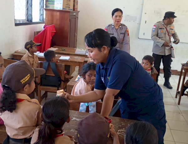 Bukan Hanya Pulihkan Luka, Polres Mabar Rawat Mental dan Kesehatan Anak Pascagempa