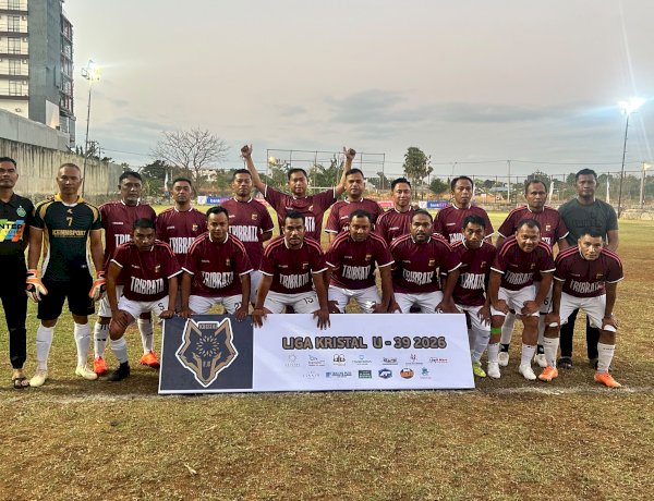 Kapolda NTT Apresiasi Kemenangan Telak 3-0 Tim Tribrata U-39 atas Kemenhub di Liga Kristal