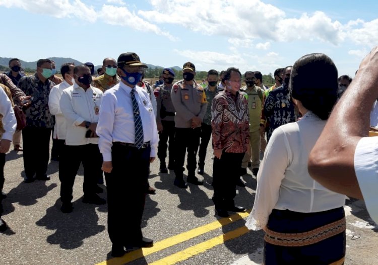 Kapolda NTT Dampingi Kunjungan Kerja Menkopolhukam dan Mendagri RI di Perbatasan RI - Timor Leste