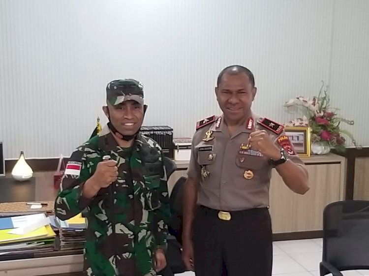 Tingkatkan Sinergitas TNI-Polri, Wakapolda NTT Terima Kunjungan Silahturahmi Dandim 1604 Kupang