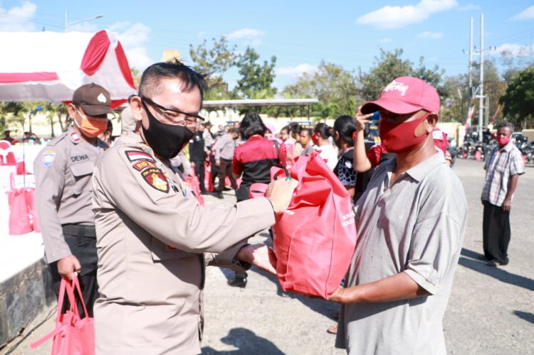 Baksos Polri, Peduli Pada Masyarakat Terdampak Covid-19