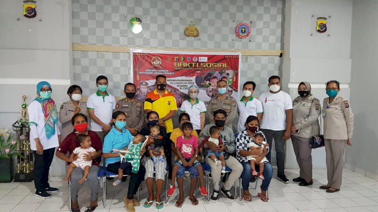 Kapolda NTT Tinjau Langsung Kegiatan Bhakti Sosial Dalam Rangka HUT RS Bhayangkara  Titus Uly Kupang