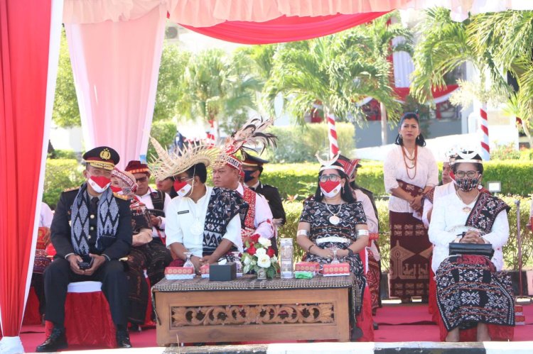 Kapolda NTT Hadiri Upacara Peringatan Hari Ulang Tahun Kemerdekaan Republik Indonesia yang ke-75