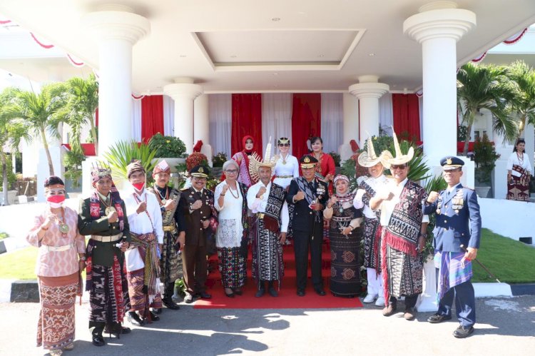 Kapolda NTT Hadiri Upacara Peringatan Hari Ulang Tahun Kemerdekaan Republik Indonesia yang ke-75