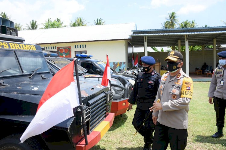Kunjungi Mako Brimbob Yon 1B Pelopor Maumere, Kapolda NTT Cek Kesiapan Sarana dan Prasarana